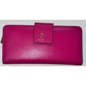 Frances Valentine Slim Soft Nappa Wallet ~ Pink